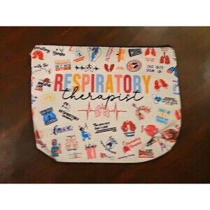 Sm Canvas Tote Bag  "Respiratory Therapist" Zipper Top